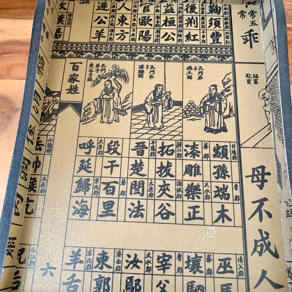 Antique Scenic Hand Painted Asian Jewelry Box With Mirror Inset - Picture 14 of 15